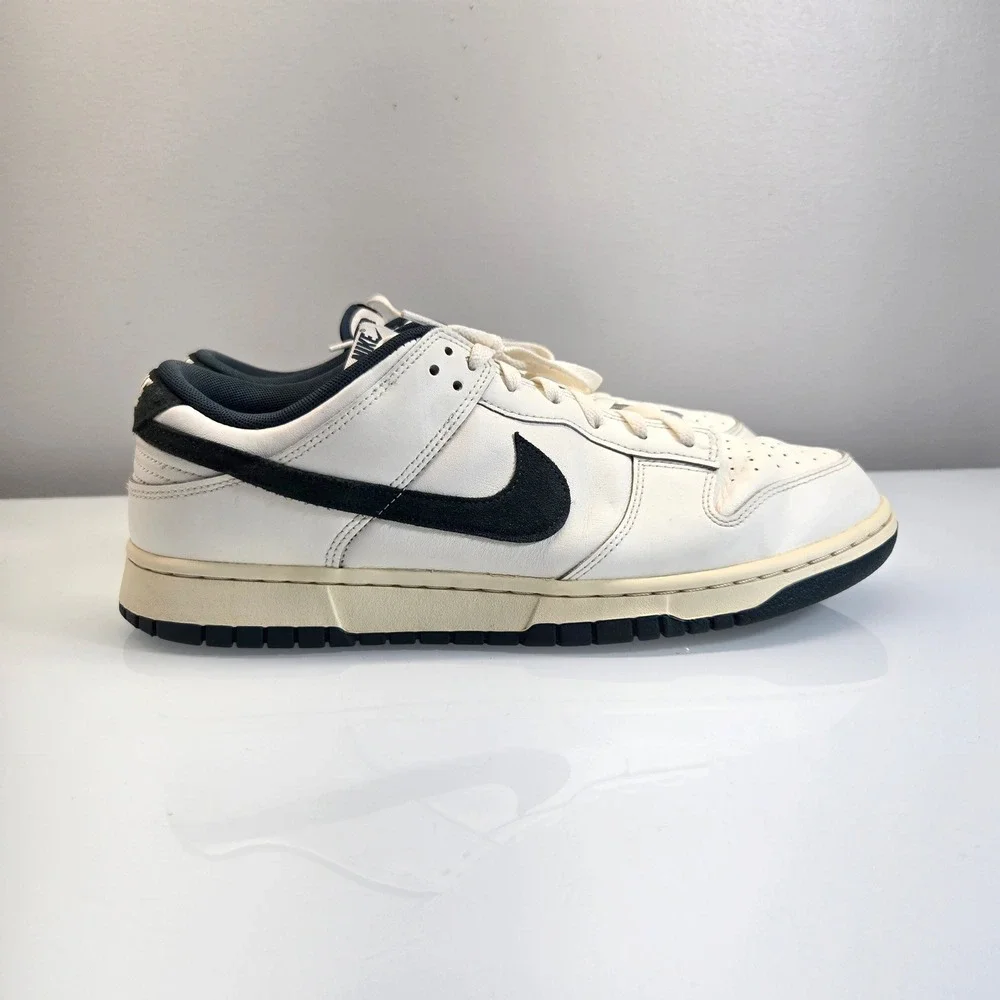 Nike Dunk Low Men's 12 Deep Jungle White Green Leather Sneakers Retro FQ8080-133